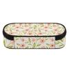 Pen Case Large Capacity Strong Polyester Fabric Zipper Closure with Mesh Pocket Removable Divider and Pen Slots for Classroom Use
