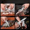 Stainless Steel Chicken Bone Scissors Multifunctional Kitchen Scissors Shear Fish Duck Cut Chef Professional Scissors Tool5