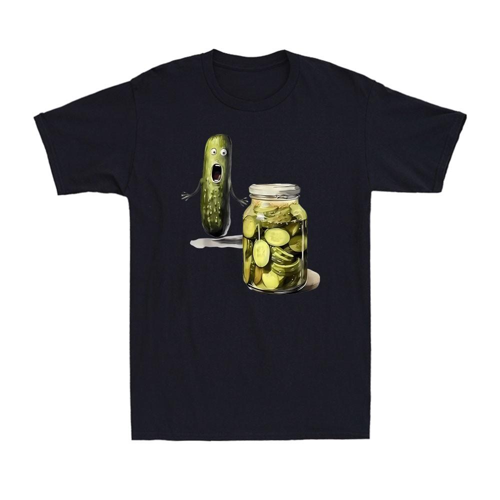 Funny Pickle Surprise A Cucumber And A Jar Of Sliced Pickles Unisexs TShirt