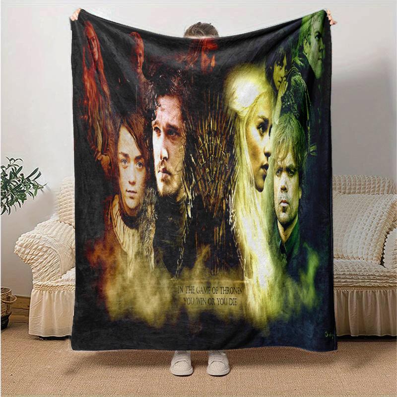 Game of Thrones Poster Print Wall Art DecorPrint Blanket, Soft Blanket For Sofa Office Bed And Travelling Daughter Birthday Gift esj321