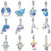 Новые медные модные подвески-шармы Хамелеон Синий Кит Хранитель Крыло Пьяный Ангел Подходят для браслетов DIY Оригинальные украшения