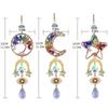 Natural Crystal Crystal Car Hanger Sun/Moon/Star Windows Hanging Suncatchers  Garden Decoration
