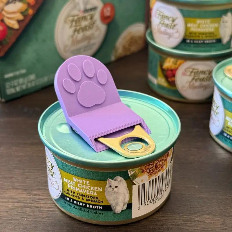 [Cute Cat Paw Opener] Cute Cat Paw Can Opener 1pc | Large, Effort-Saving Lever Design, Nail-Safe, Perfect Christmas Gift for Nail Enthusiasts