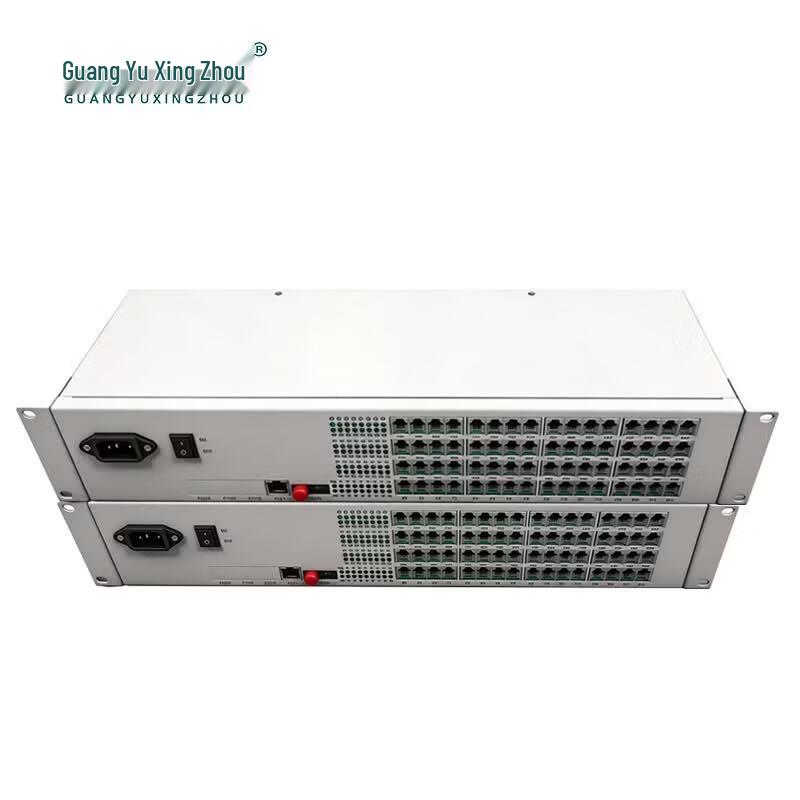 Телефонный оптоволоконный приемопередатчик с 64 каналами и 100 Мбит/с Ethernet