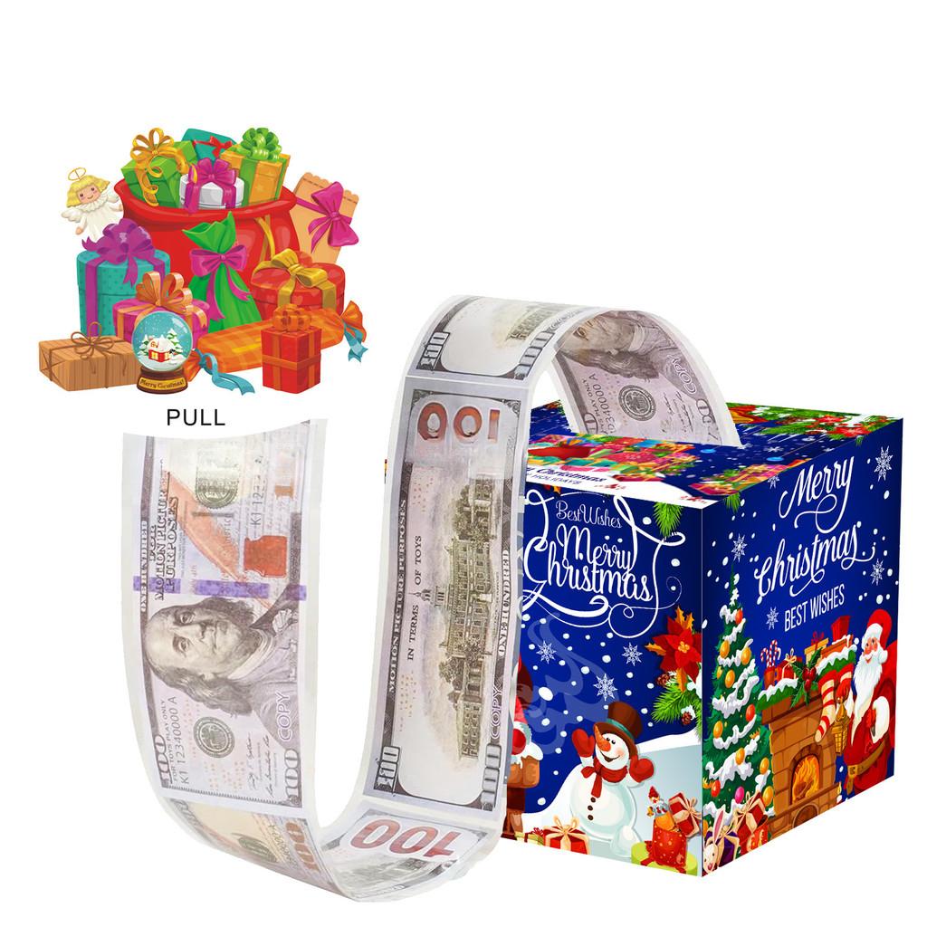 Синее Рождество Глубокая Тематика Узор Подарочная Коробка Праздничное Украшение Реквизит для Атмосферы