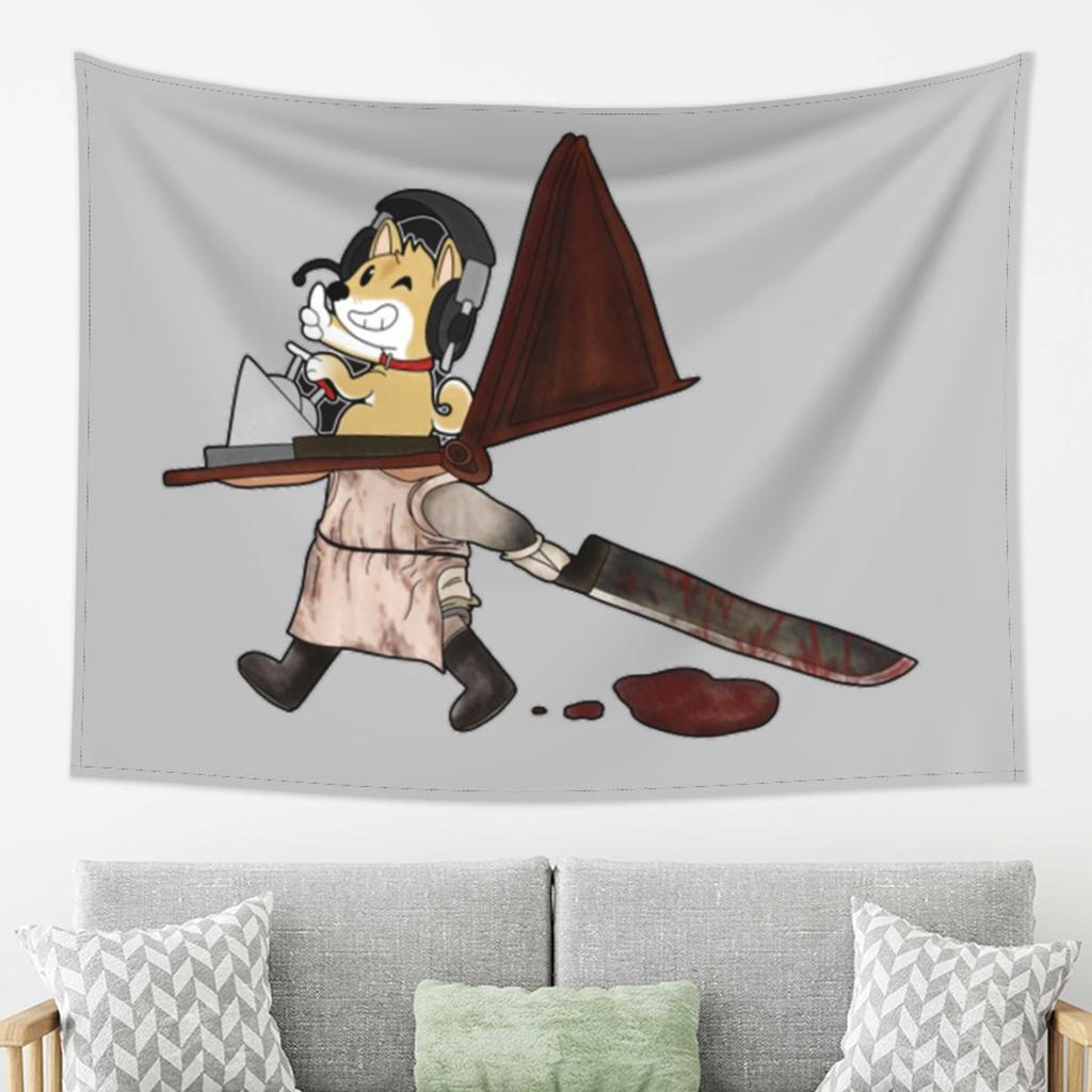 Silent Hill 2 True Ending Tapestry Wall Hanging Aesthetic Home Decoration Tapestries for Living Room Bedroom