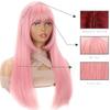 Long Straight Wig With Synthetic Wig Beginners Friendly Heat Resistant Party Cosplay Wigs For Women