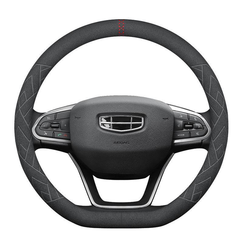 Чехол на руль из замши для Geely: Emgrand GL, Xingrui, GS, Boyue X, Binyue, X6, Vision X3PRO, Цзябяо