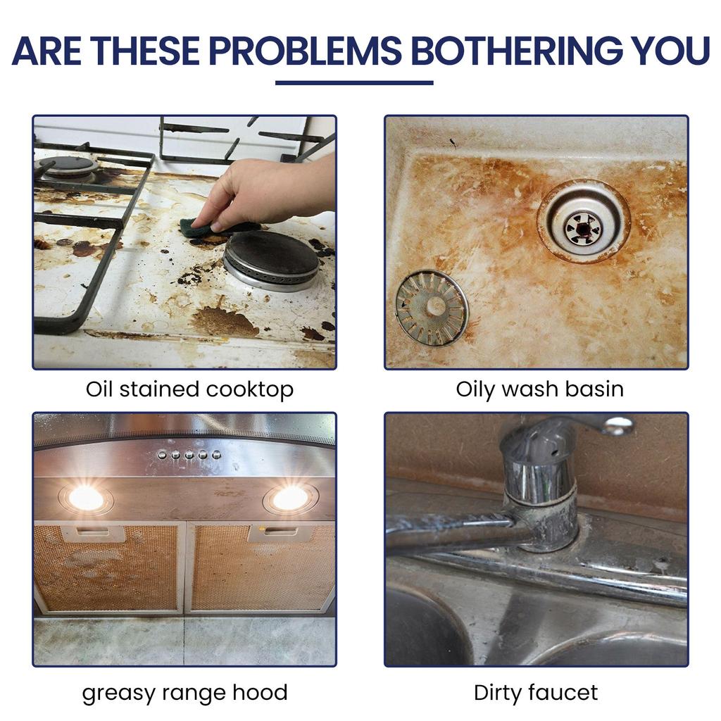 Концентрированный очиститель от загрязнений тяжелым маслом, бытовой сильный обезжиривающий чистящий порошок, очиститель для кухонной машины для курения