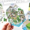 4 Style The Ninth Bullet Series Sticker Scene 2.5D Landscape Miniature Sticker Decompression Collage Landscape DIY Decoration