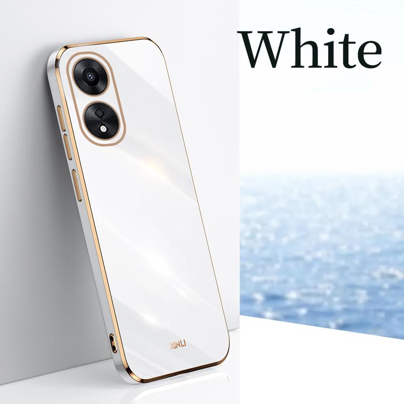 6D чехол для телефона OPPO A18 A38 4G с роскошным покрытием, силиконовый защитный чехол для объектива камеры, противоударный, полное покрытие OPPOA38 A 38, мобильный телефон