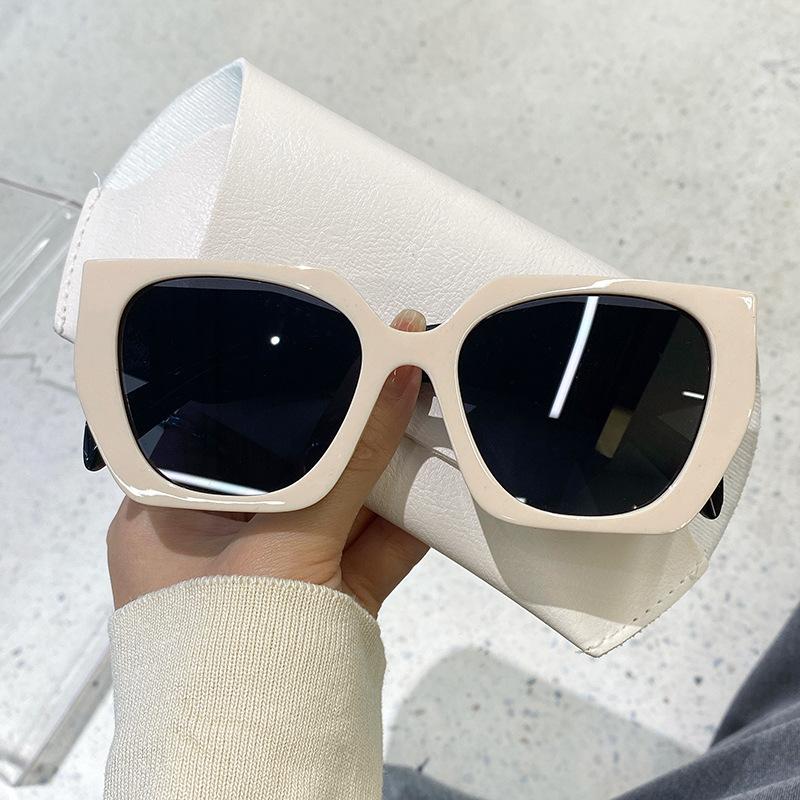 Shades for Men Women Fashion Irregular Oversized UV400 Women Gradient Polygon Sunglasses Big Frame Modern Vintage Eyewear