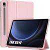 Coque pour Samsung Galaxy Tab S9 FE/S10 FE - Rose - Protection Anti-Rayures - Support Pliable - Veille-Réveil
