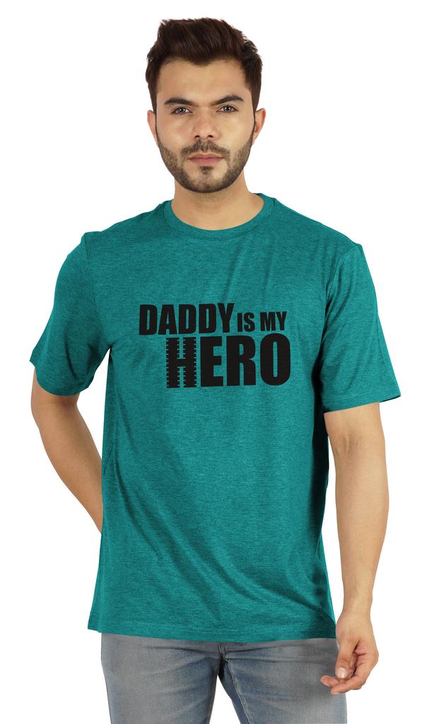 Inkmeso Футболка с графическим принтом для мужчин Футболка Daddy Is My Hero Футболка из джерси Футболка ко Дню отца
