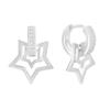 Silver Earrings with Cubic Zirkonia (2193418)
