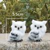 Simulation Fur Simulation Owl Plush Christmas Tree Hanging Plush Animal Ornament  Christmas Gifts