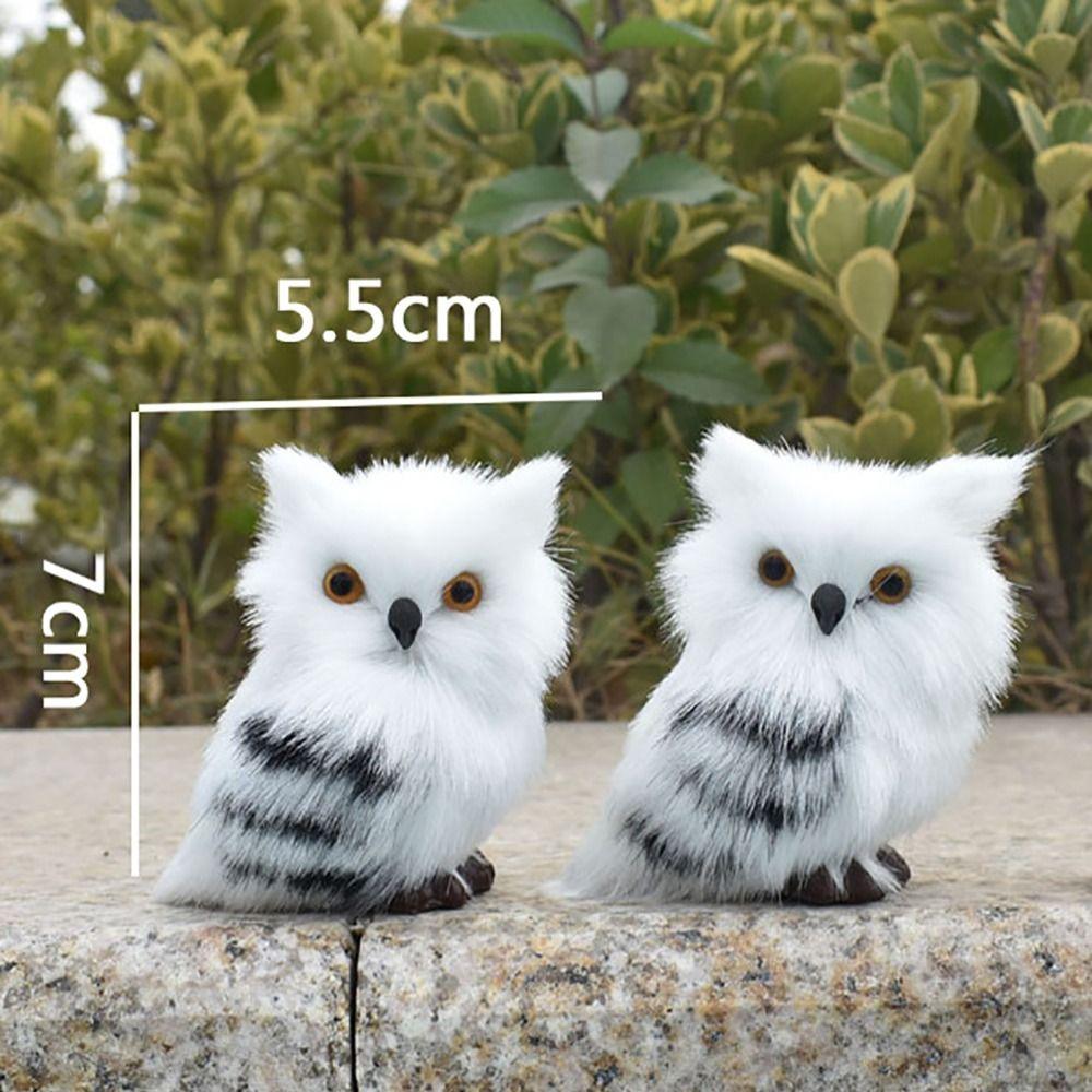 Simulation Fur Simulation Owl Plush Christmas Tree Hanging Plush Animal Ornament Christmas Gifts