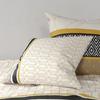 Housse De Couette + 2 Taies - CARIOCA - 240 X 260 Cm - Coton 100% - Motifs Ethniques - Jaune Safran