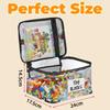 Transparent Pvc Mesh Zipper Toy Storage Bag Large Capacity Puzzle And Block Organizer Toy And Building Block Storage