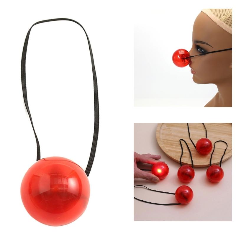 Creative Flashings LED Clown Nose Blinkings Reindeers Nose LED Clown Nose for Weddings and Festival