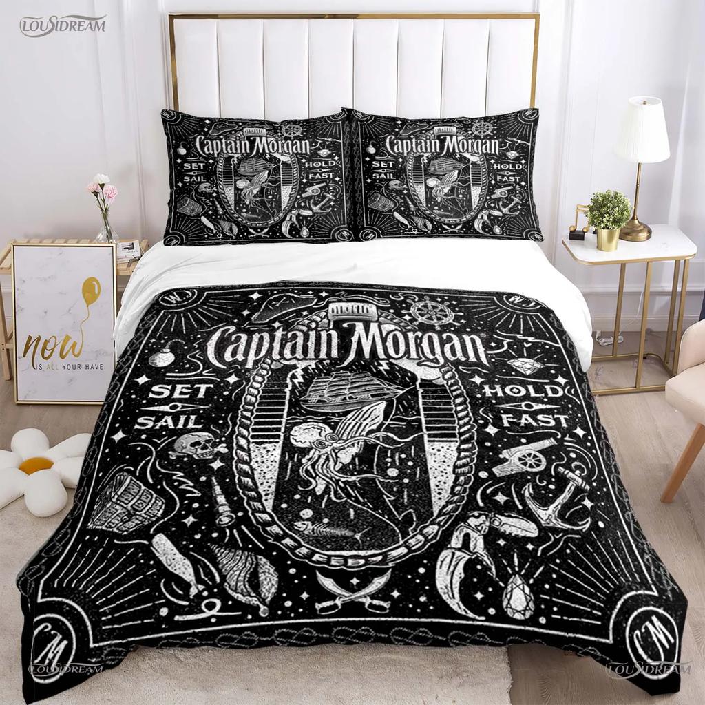 Captain morgan Casal Всесезонный пододеяльник Одеяло Постельное белье Мягкий пододеяльник и наволочки Для мальчика Односпальный/Двуспальный/Королевский/Кинг