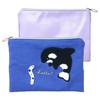 Naitou Design [Sea Creatures] Sagara Embroidery Two-Pouch, Garden Eel and Killer Whale, Plush Toy, Miscellaneous Goods, Height Approx. 14cm