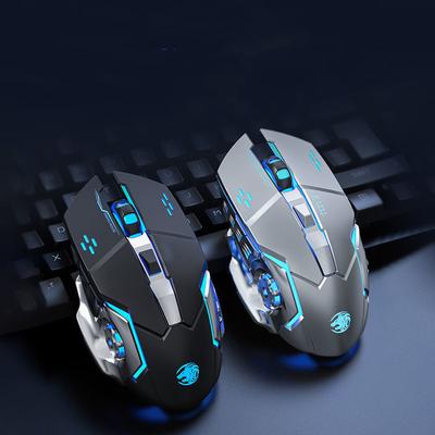 Перезаряжаемая беспроводная мышь, игровой компьютер, бесшумная Bluetooth-мышь, USB-механическая мышь для киберспорта с подсветкой, ПК-геймерская мышь для компьютера