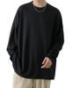 Improves Men's Ponte Dolman Long Sleeve T-Shirt, 50419, Black/Off White