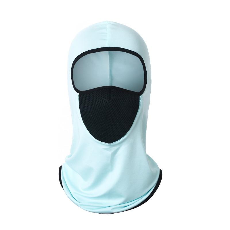 Full Face Anti-UV Sunscreen Headset Outdoor Ice Silk Mask Thin Milk Silk Sports Neck Cover