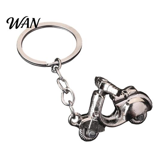 Durable Keychain Pendant Motorcycle Charm Zinc Alloy Key Chain with Retro Scooter Buckle Electric Donkey Design Holder