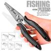2024 портативные многофункциональные рыболовные плоскогубцы 19 см для снятия крючков, рыболовные снасти из нержавеющей стали, поплавковый контроллер, рыболовные инструменты