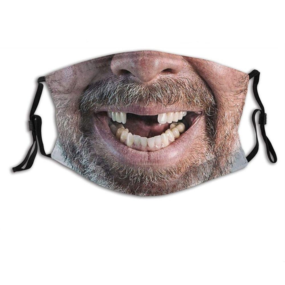 Facial Expression Funny Printed Mask Personality Party Cosplay Mask  Cycling