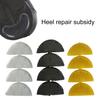 8Pcs Shoe Heel Plate Tap with Glue Anti-skid Design Abrasion Resistant Rubber Shoe Heel Side Worn Repair Patch