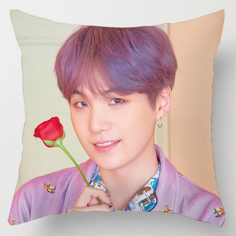 Уютная 45см Kpop Bts Bangtan Boys Наволочка Декоративная Мягкая Наволочка Для Дома