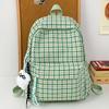 Детский школьный рюкзак Ученица начальной школы Ученица средней школы Ученица старшей школы Клетчатый рюкзак Модный рюкзак