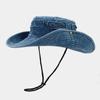 Кепка рыболова из вымытого денима Tooluck Western Fisherman для горячих девушек, солнцезащитная кепка для альпинизма, весенняя и осенняя дорожная кепка от солнца
