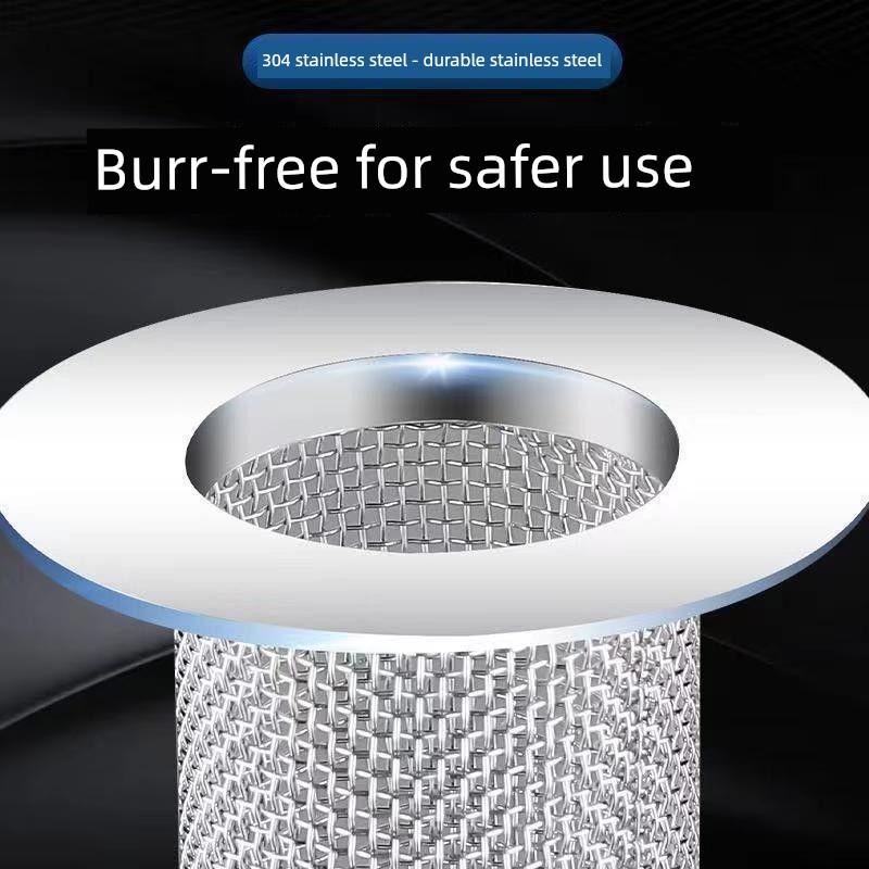 Stainless Steel Floor Drain Hair Filter Universal for Bathroom Sink, Anti-Clogging for Bathroom Drain, Toilet, Bathtub, Washbasin