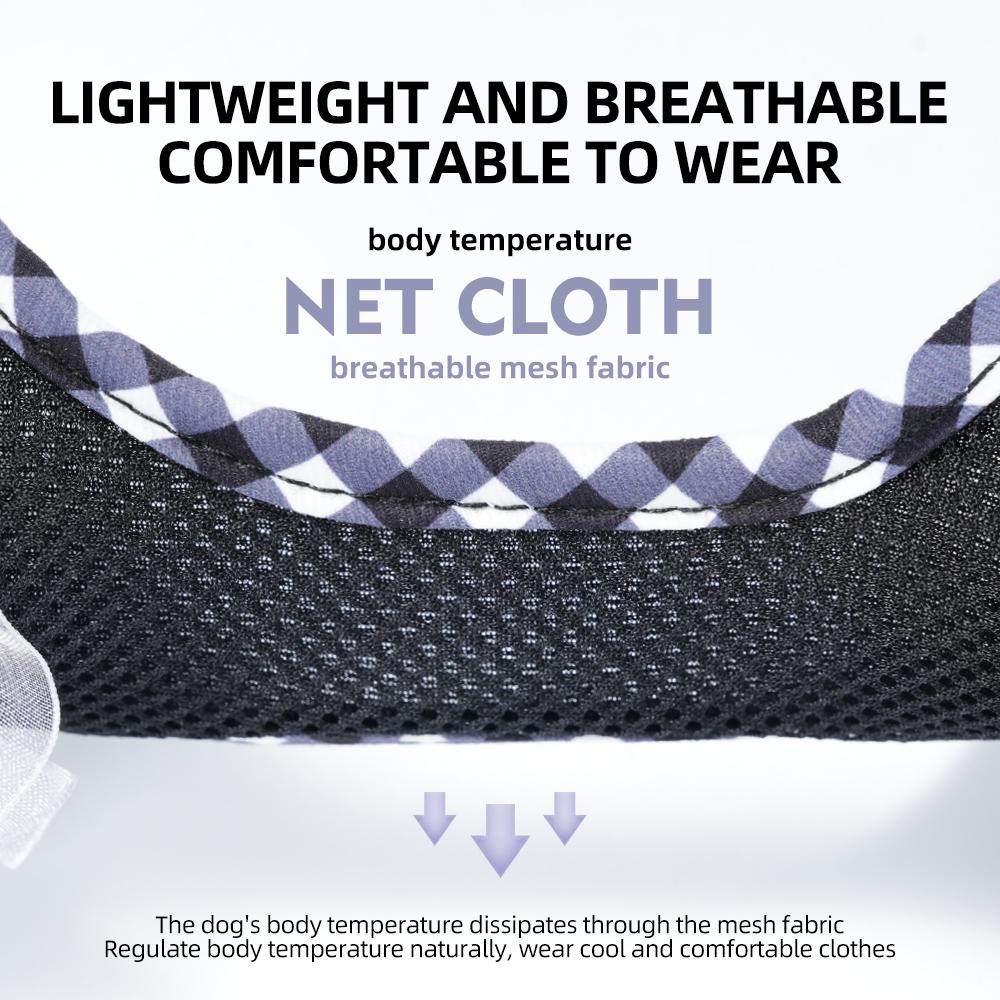 Lace Dog Harness and Leash Set Puppy Walking Elegant No Pull Cute Breathable Mesh Bow Small Dog Harness Vest Adjustable Outdoor