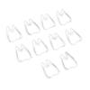 100pcs Paper Clips Cute Tooth Shape Rustproof Electroplated Metal Small Paper Clips for Office Schoo