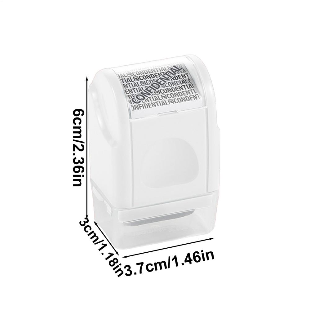 Stamp Roller Anti-Theft Confidential Protection ID Seal Privacy Confidential Data Guard Information Identity Address Blocker