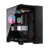 Corsair Корпус для ПК 6500X RGB Micro ATX с двумя камерами и вентилятором iCUE LINK RX120, черный CC-9011269-WW