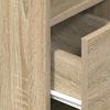 Nightstand with Drawer Sonoma Oak 25 x 31 x 66 cm