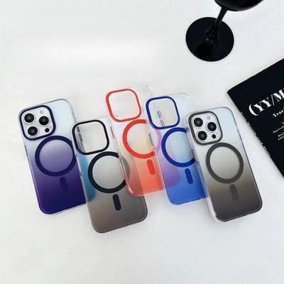 Чехол для мобильного телефона Apple 16pro Magsafe Магнитная зарядка Градиентный синий свет 15 Подходит для IPhone 14 Противоударный защитный чехол
