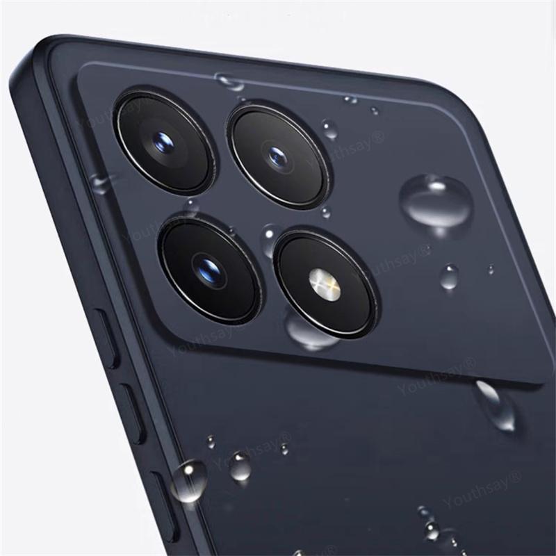 Для Poco F6 Pro Чехол Для Xiaomi Poco F6 F5 Pro Чехол Fundas Coque Оригинальный жидкий силикон Мягкий TPU Телефон Бампер Poco F6 Pro