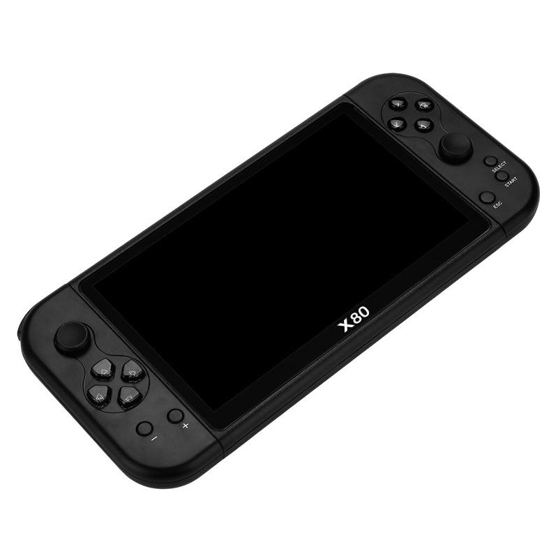 Игровая консоль X80: 7-дюймовая портативная HD-консоль с PSP, GBA и классическими аркадными играми