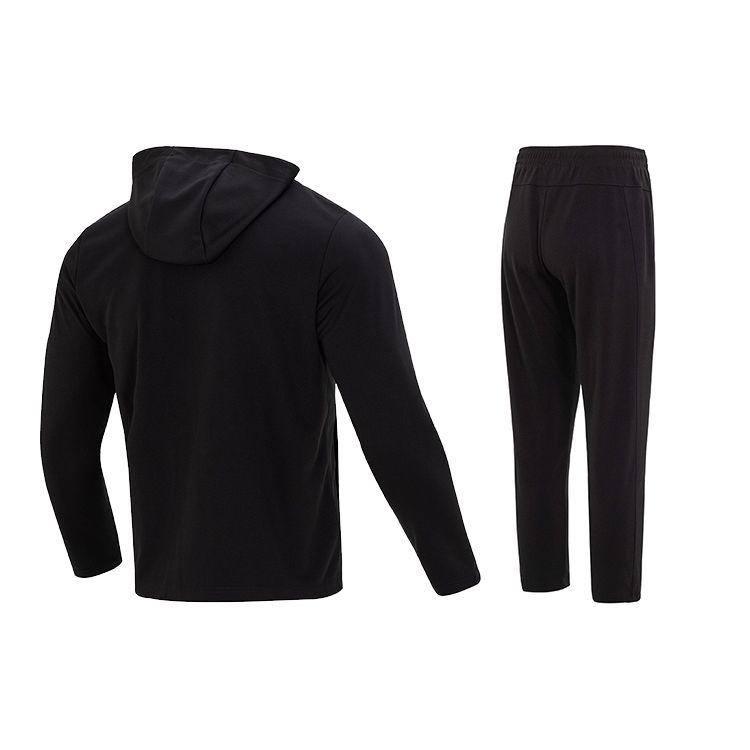 Under Armour Куртка с капюшоном и длинными брюками с сплошным логотипом, повседневный спортивный комплект, унисекс, черный цвет 23600303-001+23600703-001