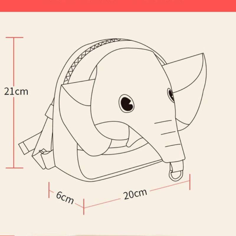 Детский безопасный рюкзак с защитой от потери, детская тяговая прогулочная веревка, детская школьная сумка с рисунком синего слона, хлопковая сумка