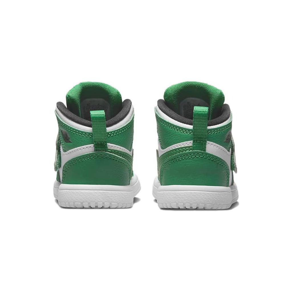 Air Jordan Sky Jordan 1 TD Lucky Green Детские кроссовки Черный Белый BQ7196-301