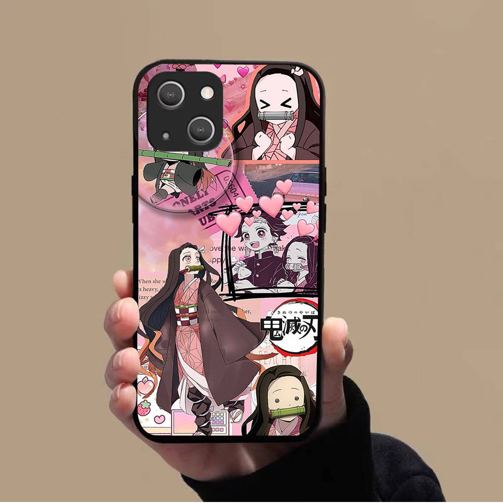 KK-2 Anime Naruto Soft Black Case for iPhone XR 14 15 11 12 13 6 7 8 X XS Pro Max Samsung S22 S23 S21 S24 FE Ultra S8 Plus
