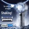 2025 High-Speed Handheld Cooling Fan: 100-Speed Mini USB Rechargeable Portable Outdoor Fan